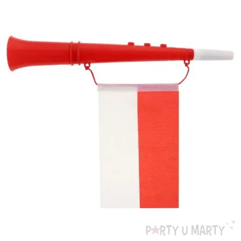 trabka kibica z flaga 36 cm