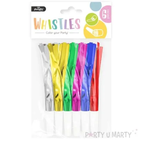 trabki papierowe fredzelki kolorowe partypal 6 szt