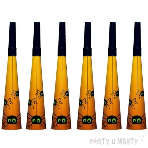 trabki papierowe halloween pajaki carinvaltoys 20 cm 6 szt