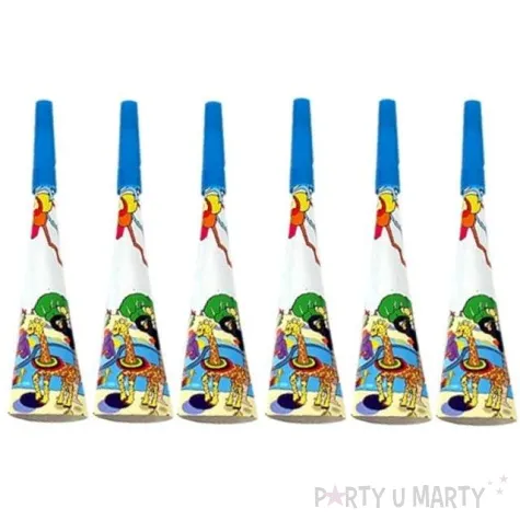 trabki papierowe horn basen kolorowe godan 6 szt