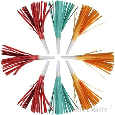 trabki papierowe horn fredzle tepee tomahawk mix amscan 8 szt