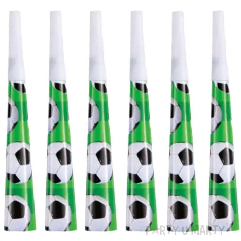 trabki papierowe horn pilka nozna zielony unique 6 szt