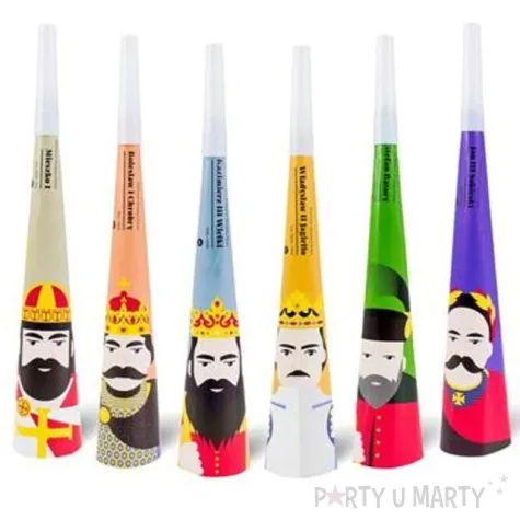 trabki papierowe krolewska impreza godan 6 szt