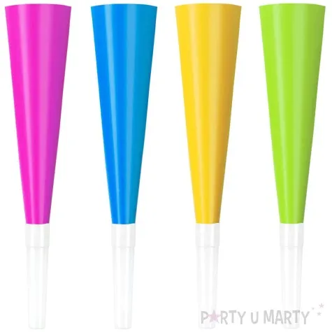 trabki papierowe neon party mix arpex 19 cm 4 szt
