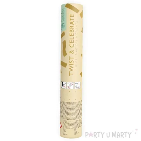 tuba strzelaj ca konfetti paski z oty partydeco 20 cm