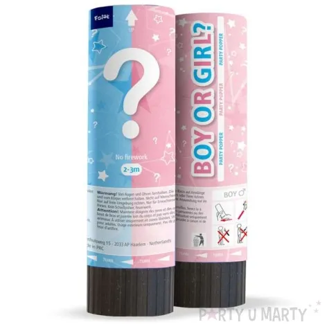 tuba strzelajaca baby shower girl 15 cm folat