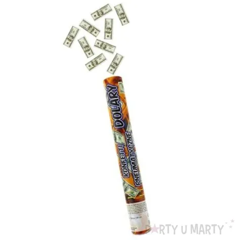 tuba strzelajaca banknoty 100 usd 40 cm