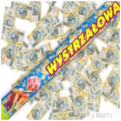 tuba strzelajaca banknoty 200 pln 80 cm