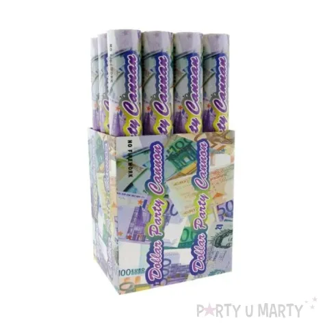 tuba strzelajaca banknoty 500 eur 40 cm