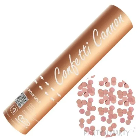 tuba strzelajaca glamour koleczka rozowe zloto godan 20 cm