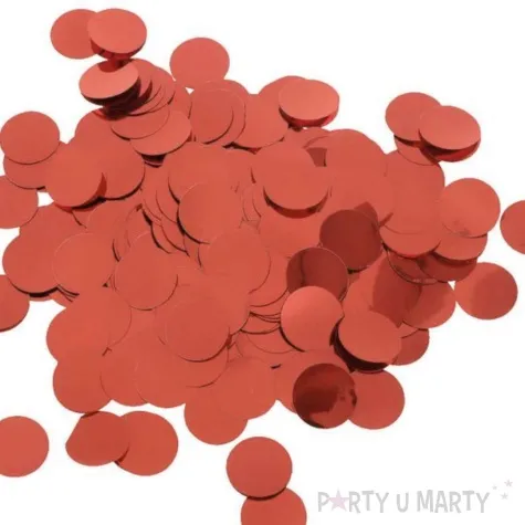 tuba strzelajaca konfetti button kolka metaliczne czerwone 25 cm folat