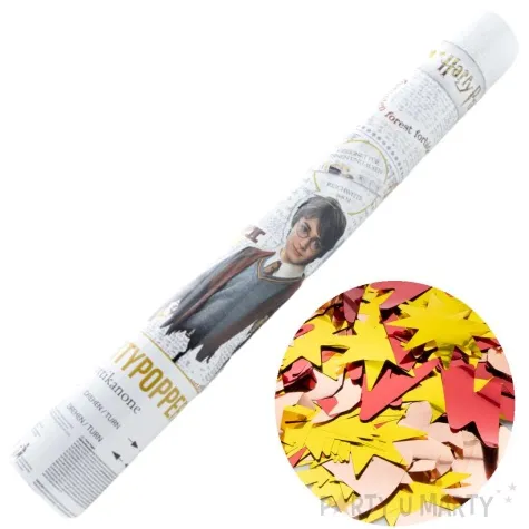 tuba strzelajaca konfetti harry potter gryffindor party factory 40 cm