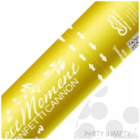 tuba strzelajaca konfetti kolka bialy godan 15 cm