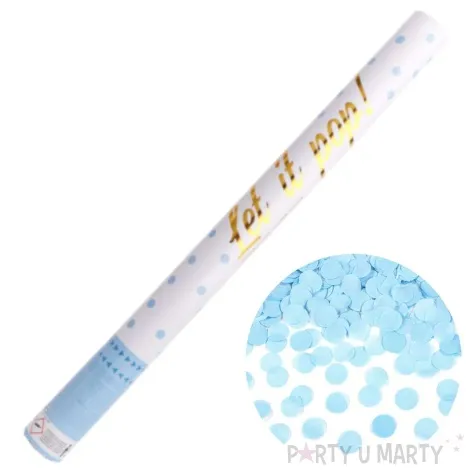 tuba strzelajaca konfetti kolka blekitny amscan 60 cm