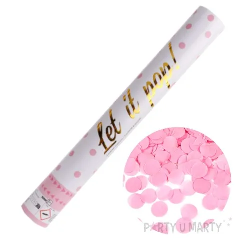 tuba strzelajaca konfetti kolka rozowy amscan 40 cm