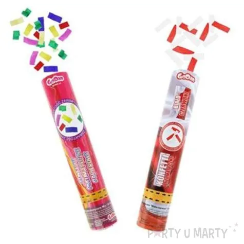 tuba strzelajaca konfetti konfetti kolorowe godan 30 cm 2 szt