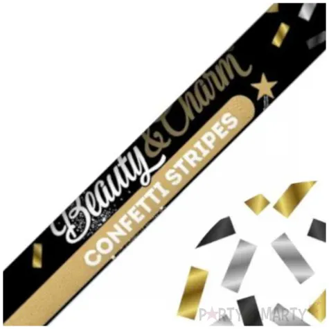tuba strzelajaca konfetti paski glamour mix godan 60 cm