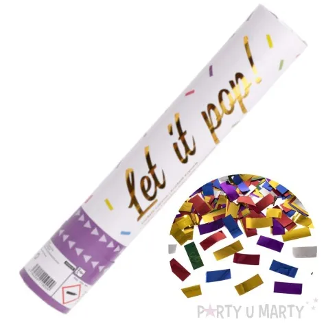 tuba strzelajaca konfetti paski mix amscan 28 cm
