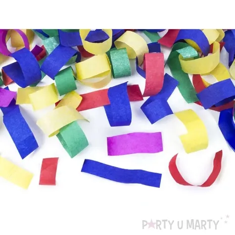 tuba strzelajaca konfetti paski mix partydeco 20 cm