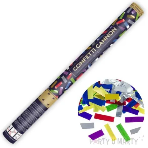 tuba strzelajaca konfetti paski mix partydeco 60 cm