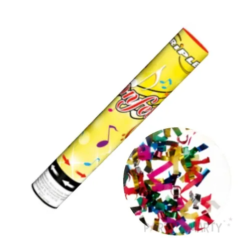tuba strzelajaca konfetti paski mix triplex 30 cm
