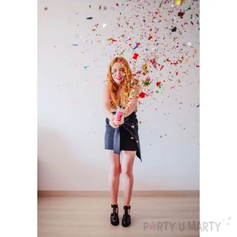 tuba strzelajaca konfetti paski mix triplex 80 cm