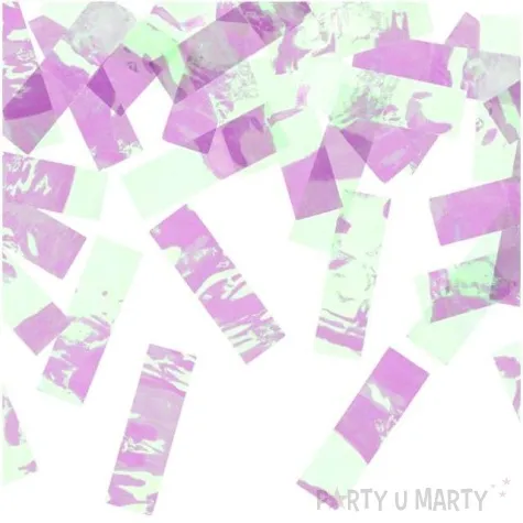 tuba strzelajaca konfetti paski opalizujacy partydeco 60 cm