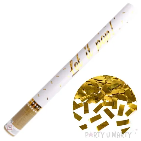 tuba strzelajaca konfetti paski zloty amscan 60 cm