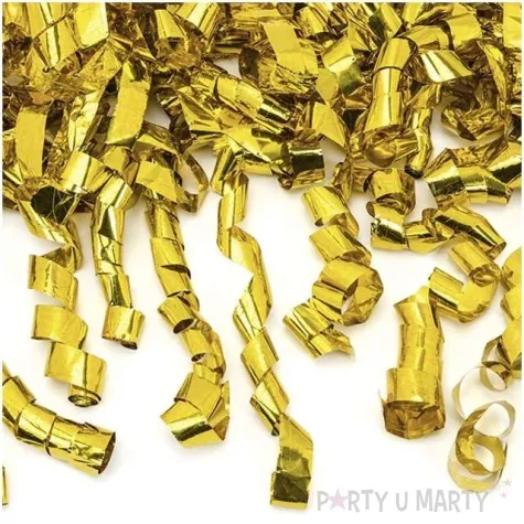 tuba strzelajaca konfetti serpentyny zloty partydeco 80 cm