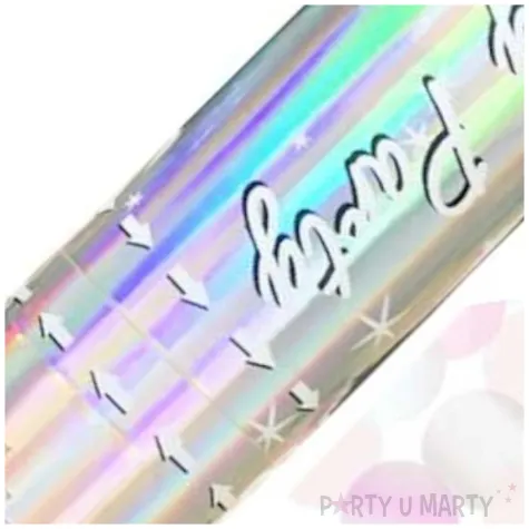 tuba strzelajaca konfetti shiny party koleczka opalizujace godan 15 cm