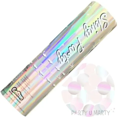 tuba strzelajaca konfetti shiny party koleczka opalizujace godan 15 cm