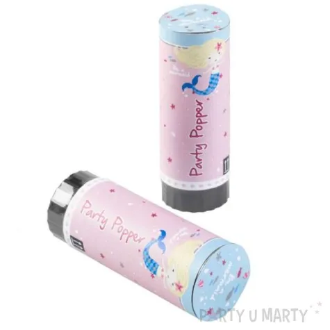 tuba strzelajaca konfetti syrenka party 2 szt