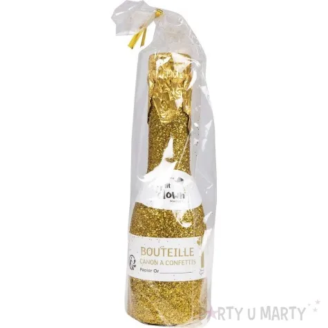 tuba strzelajaca konfetti szampan serpentyny zloty ptitclown 16 cm