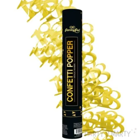 tuba strzelajaca konfetti urodziny cyfra 18 zlote partypal 40 cm