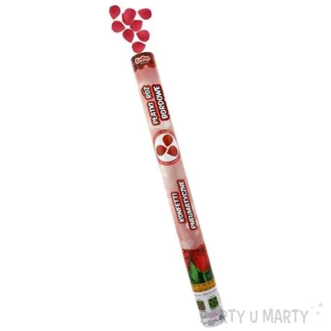 tuba strzelajaca platki roz bordowe 60 cm