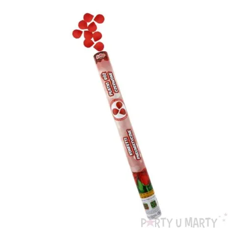 tuba strzelajaca platki roz czerwone 80 cm