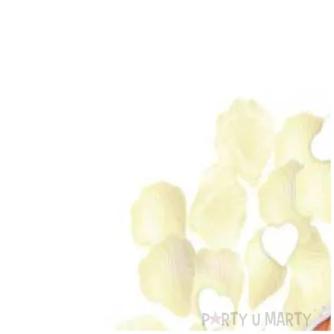 tuba strzelajaca platki roz kremowe i serca 30 cm