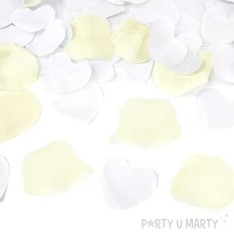 tuba strzelajaca platki roz kremowe i serca 40 cm