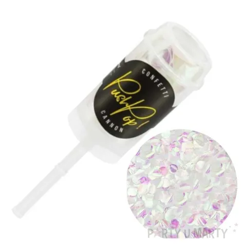 tuba strzelajaca push pop konfetti opalizujace partydeco 18 cm