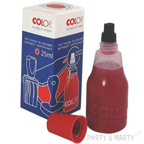 tusz do stempli classic czerwony wodny 25 ml colop