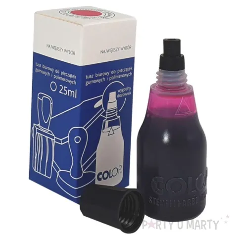 tusz do stempli kolory swiata magenta wodny 25 ml colop