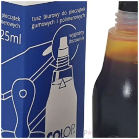 tusz do stempli kolory swiata pomaranczowy wodny 25 ml colop