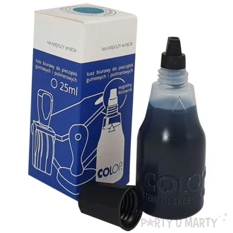 tusz do stempli kolory swiata turkusowy wodny 25 ml colop