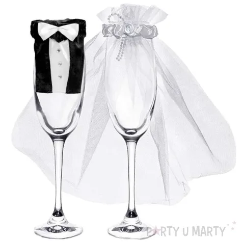 ubranka na kieliszki partydeco