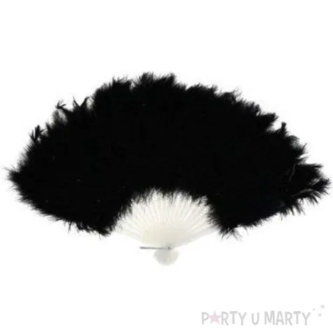 wachlarz piora czarny partytino