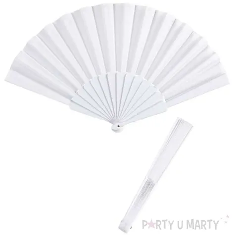 wachlarz white pearl materialowy widmann