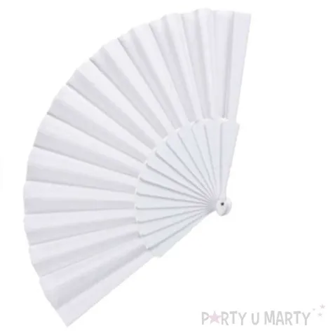 wachlarz white pearl materialowy widmann