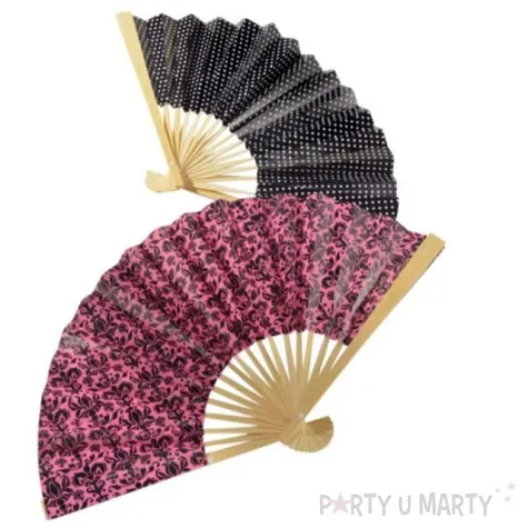 wachlarze eleganckie materialowe amscan 6 szt