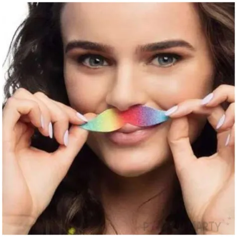 wasy party teczowe boland 6 szt