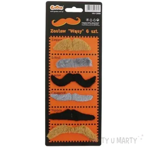 wasy party zestaw wasow godan 6 szt